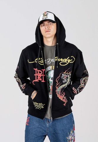 Ed HardyGornji dio trenirke 'Double-Venom' - crna boja: prednji dio