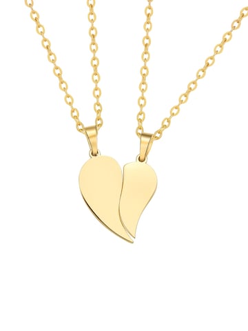 Hey Happiness Sieraden set 'Connected Love Hearts' in Goud