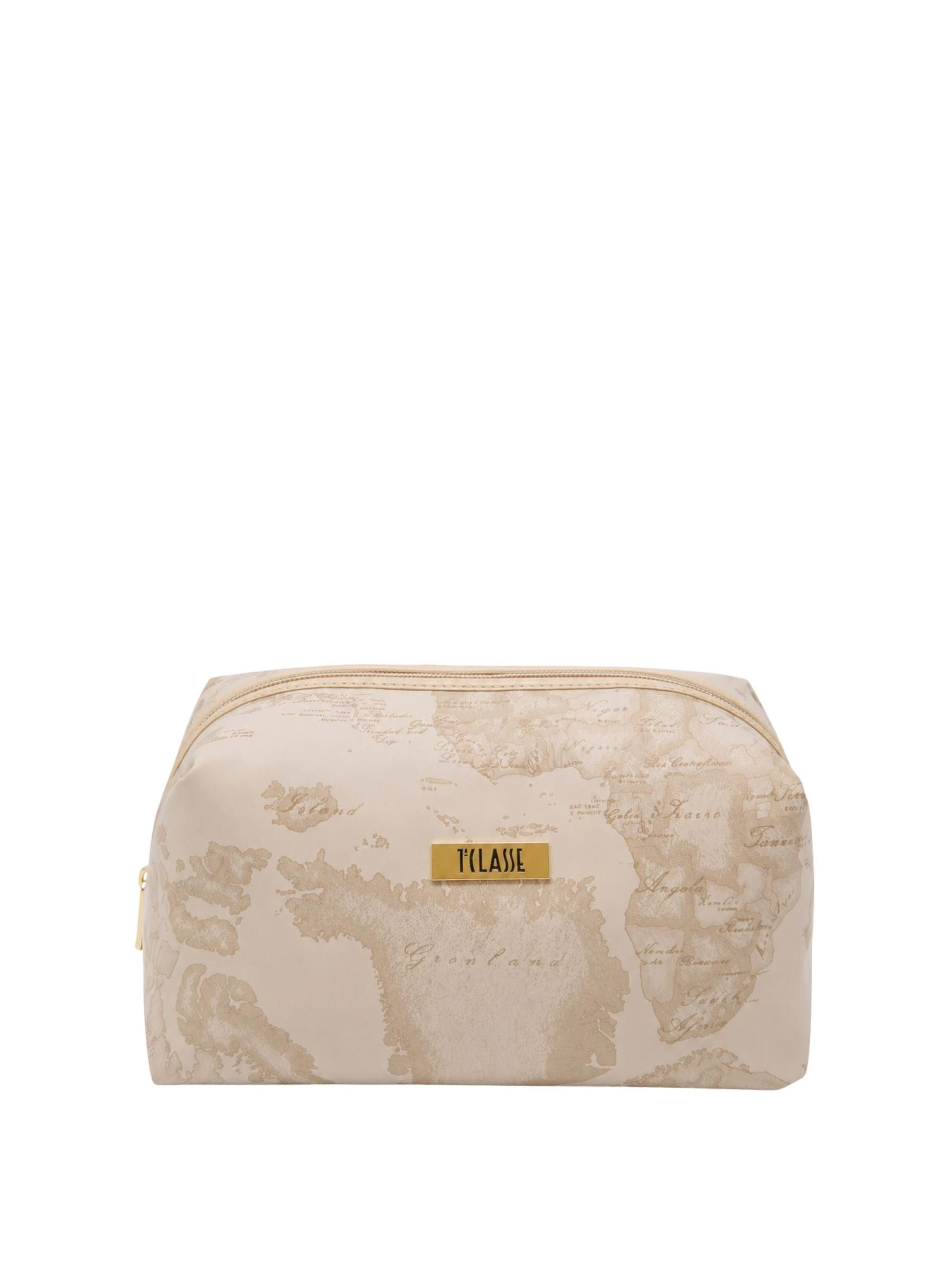 Alviero Martini Make up tas 'LARGE BEAUTY CASE' in Beige: voorkant