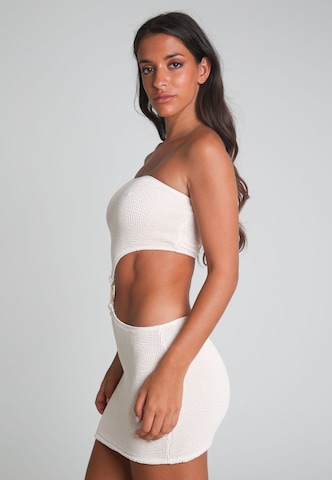 Moda Minx Strandkleid 'Scrunch' in Beige