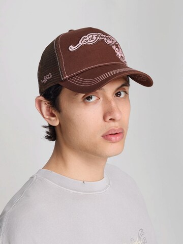 Ed Hardy Sapkák - barna: elől