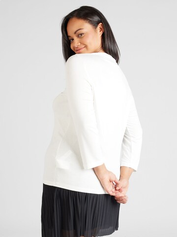 Tricou 'VANNA' de la Persona by Marina Rinaldi pe alb