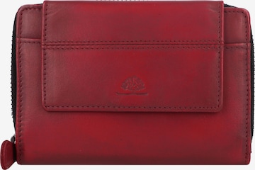 GREENBURRY Wallet 'Destressed' in Red: front