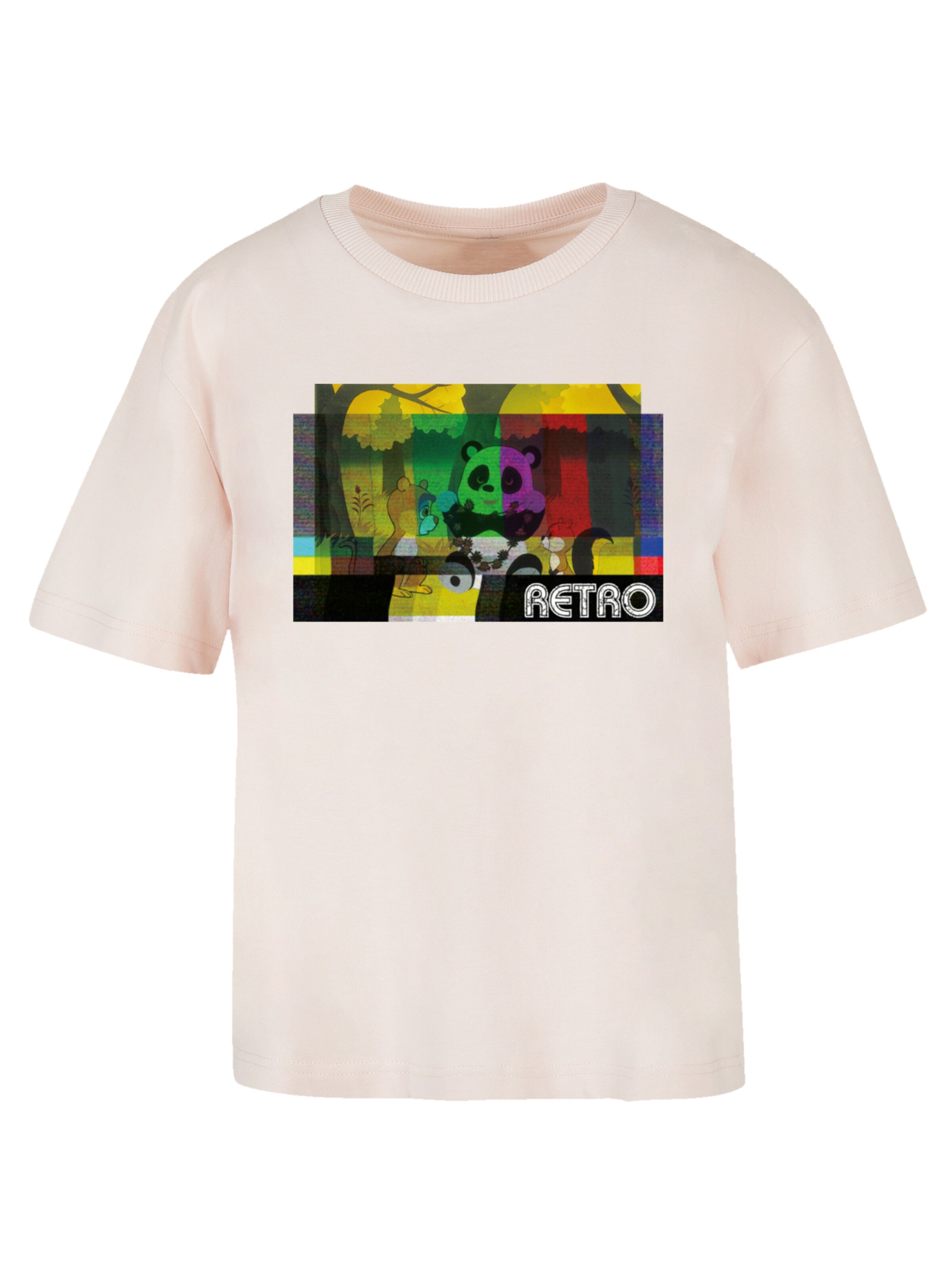 F4NT4STIC Shirt 'Heroes of Childhood Tao Tao Cassette' in Roze: voorkant