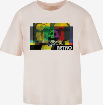 F4NT4STIC Shirt 'Heroes of Childhood Tao Tao Cassette' in Roze: voorkant