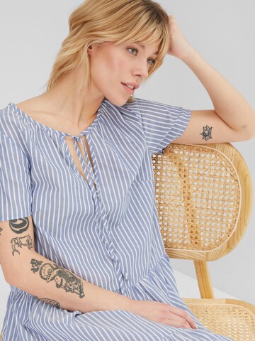 bonprix Tunika-Kleid in Blau