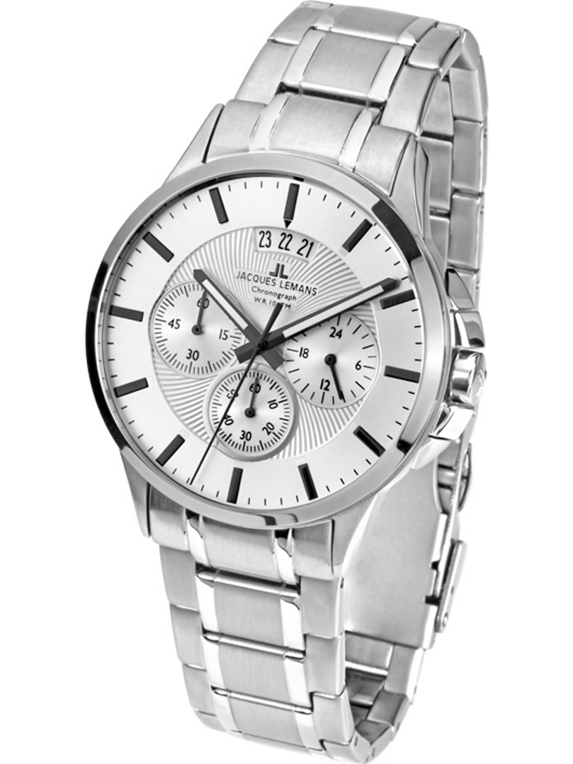 Jacques Lemans Uhr in Silber: Vorderseite