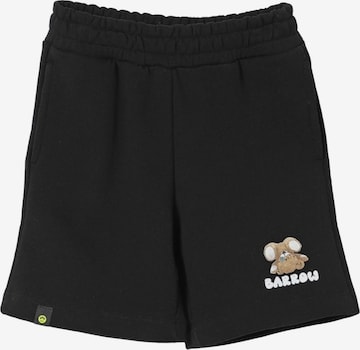 BARROW Regular Broek 'Bermuda felpa nero per bambino' in Zwart: voorkant