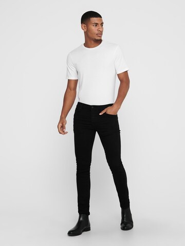 Only & Sons Slim fit Jeans 'ONSLoom' in Black