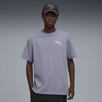 PUMA Shirt 'Essentials Elevated' in Grey: front