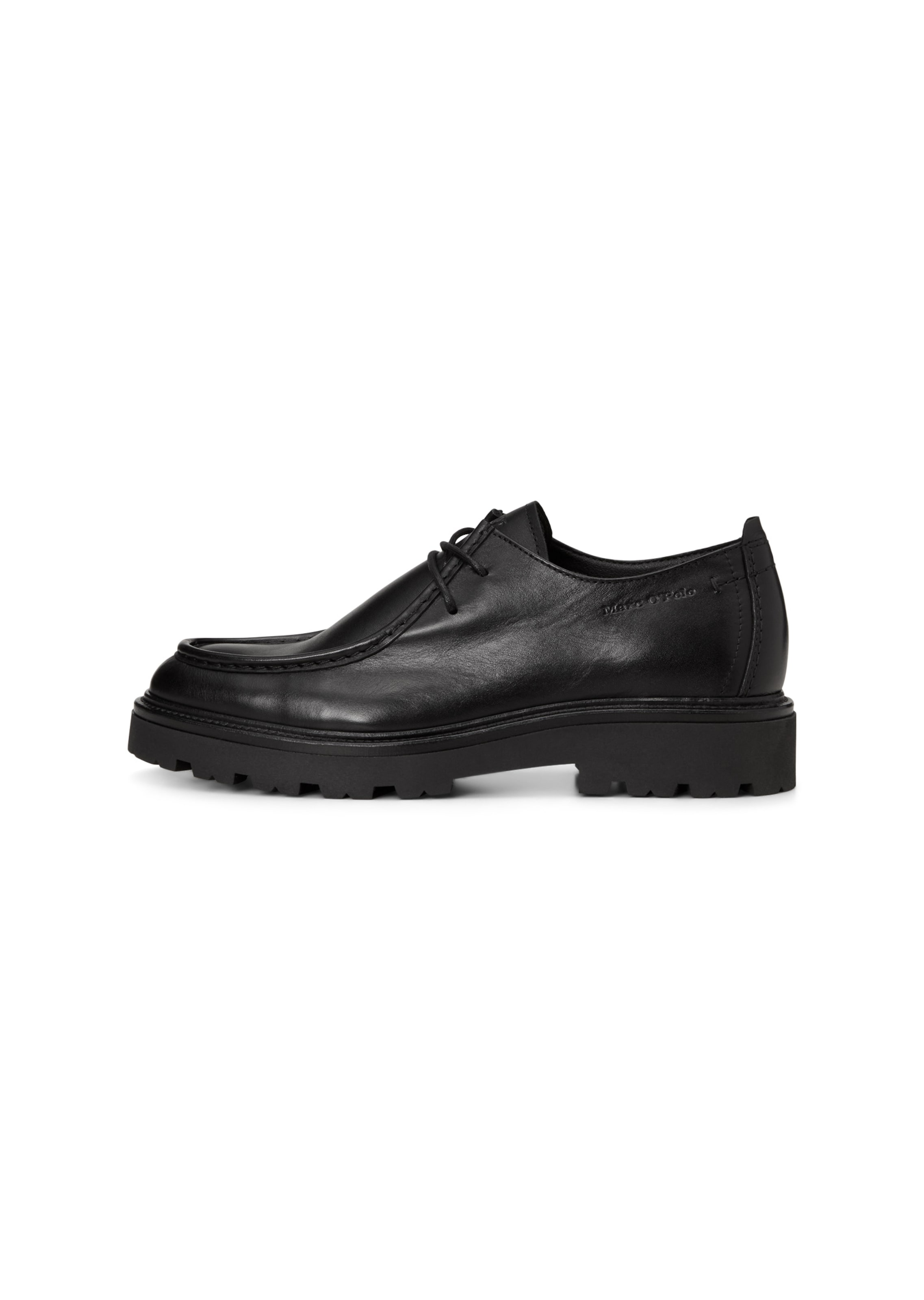 Chaussure à lacets 'Phil' Marc O'Polo en noir : devant