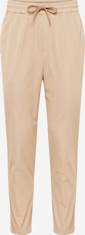 ABOUT YOU Tapered Housut 'Damon' värissä beige: edessä