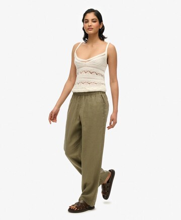 Superdry Regular Broek in Groen