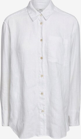 Marks & Spencer Blouse in Wit: voorkant