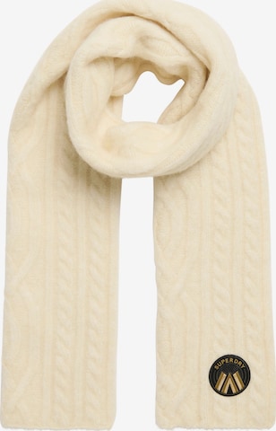 Écharpe Superdry & Co en beige : devant