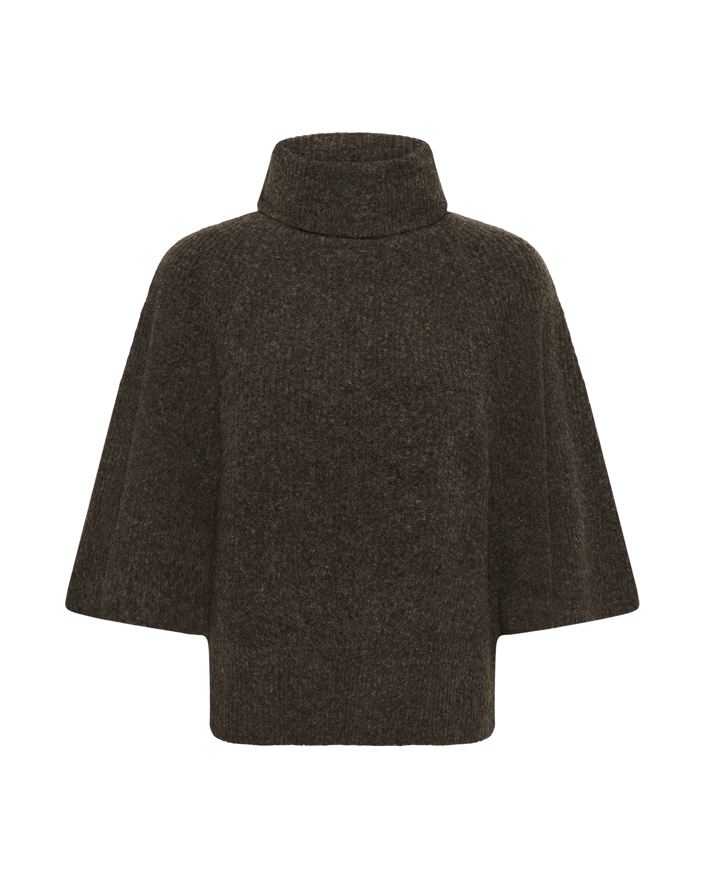 SOAKED IN LUXURY - Pullover 'Bean' em castanho: frente