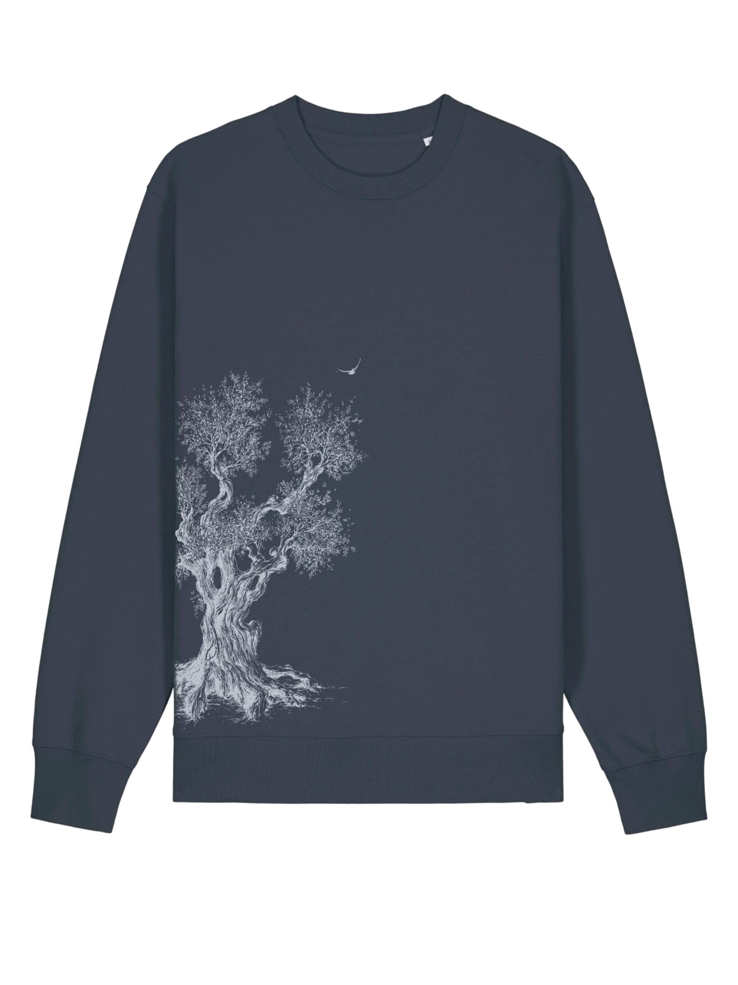 Life-Tree Sweatshirt 'Sweater Organic Olive Tree'‌‌‌‌‌‌‌ in Grau: Vorderseite