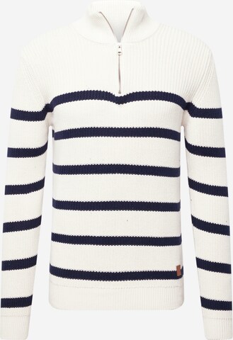 Key Largo Sweater 'MST PILOT' in White: front