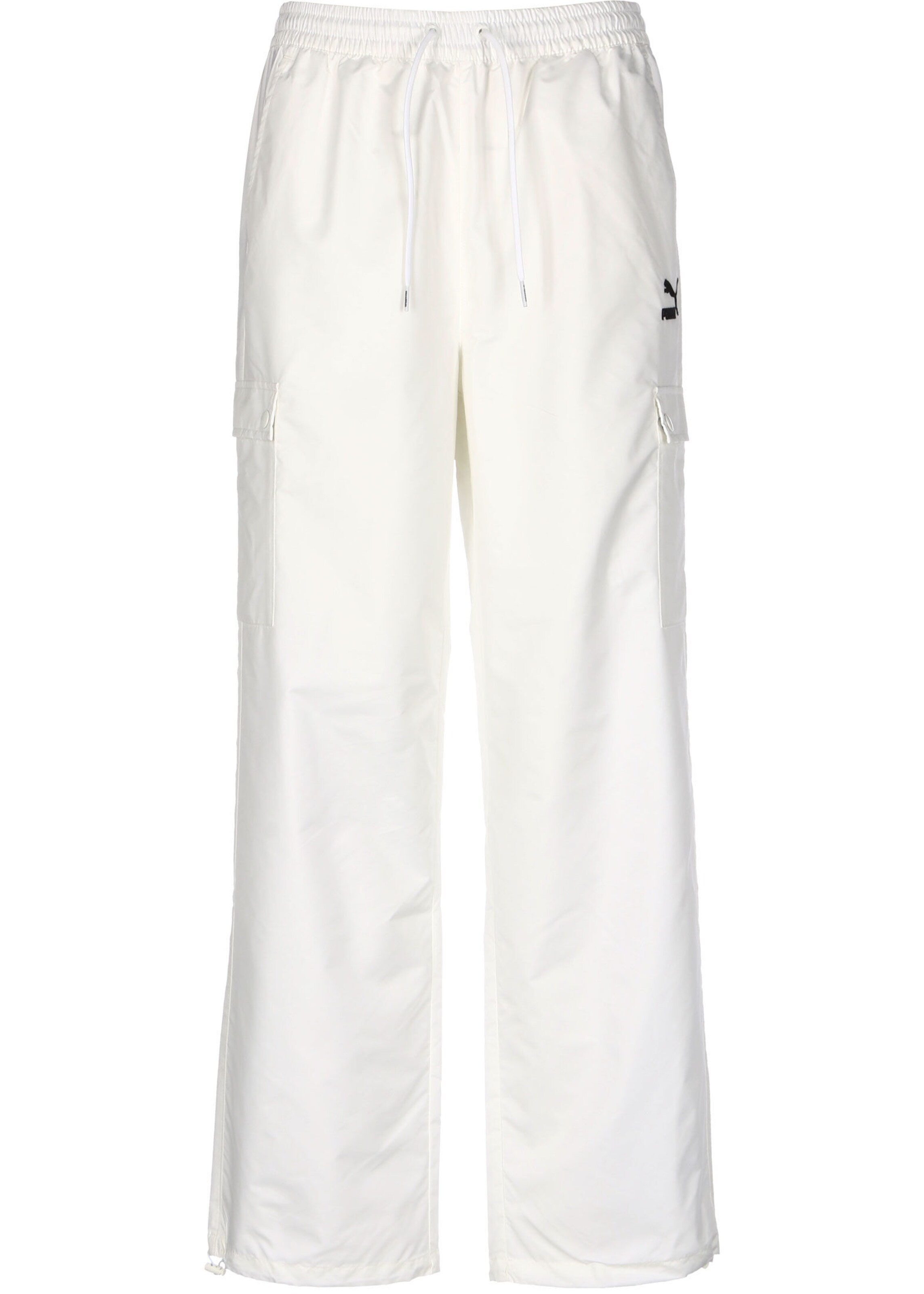 PUMA Bootcut Sporthose in Weiß: Vorderseite