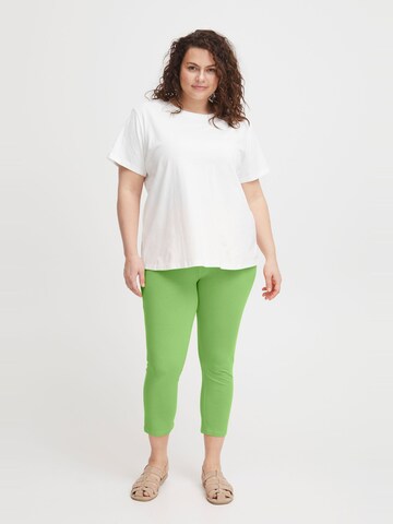 Skinny Leggings 'Kokos' Fransa Curve en vert