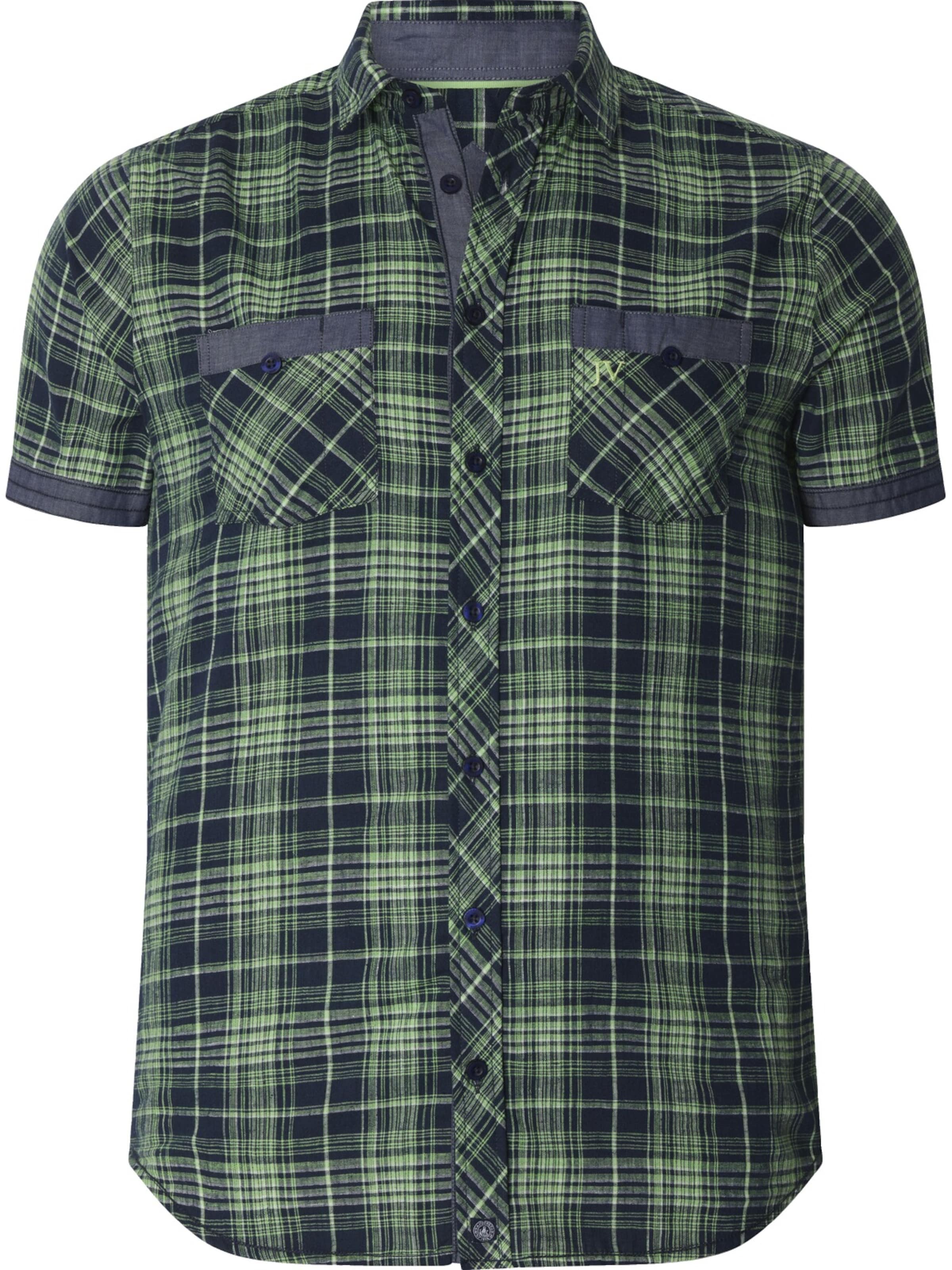 Jan Vanderstorm Comfort fit Button Up Shirt 'Aalvan' in Blue: front