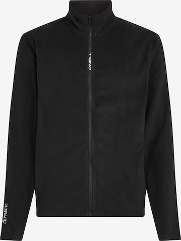 O'NEILLFlis jakna - crna boja: prednji dio