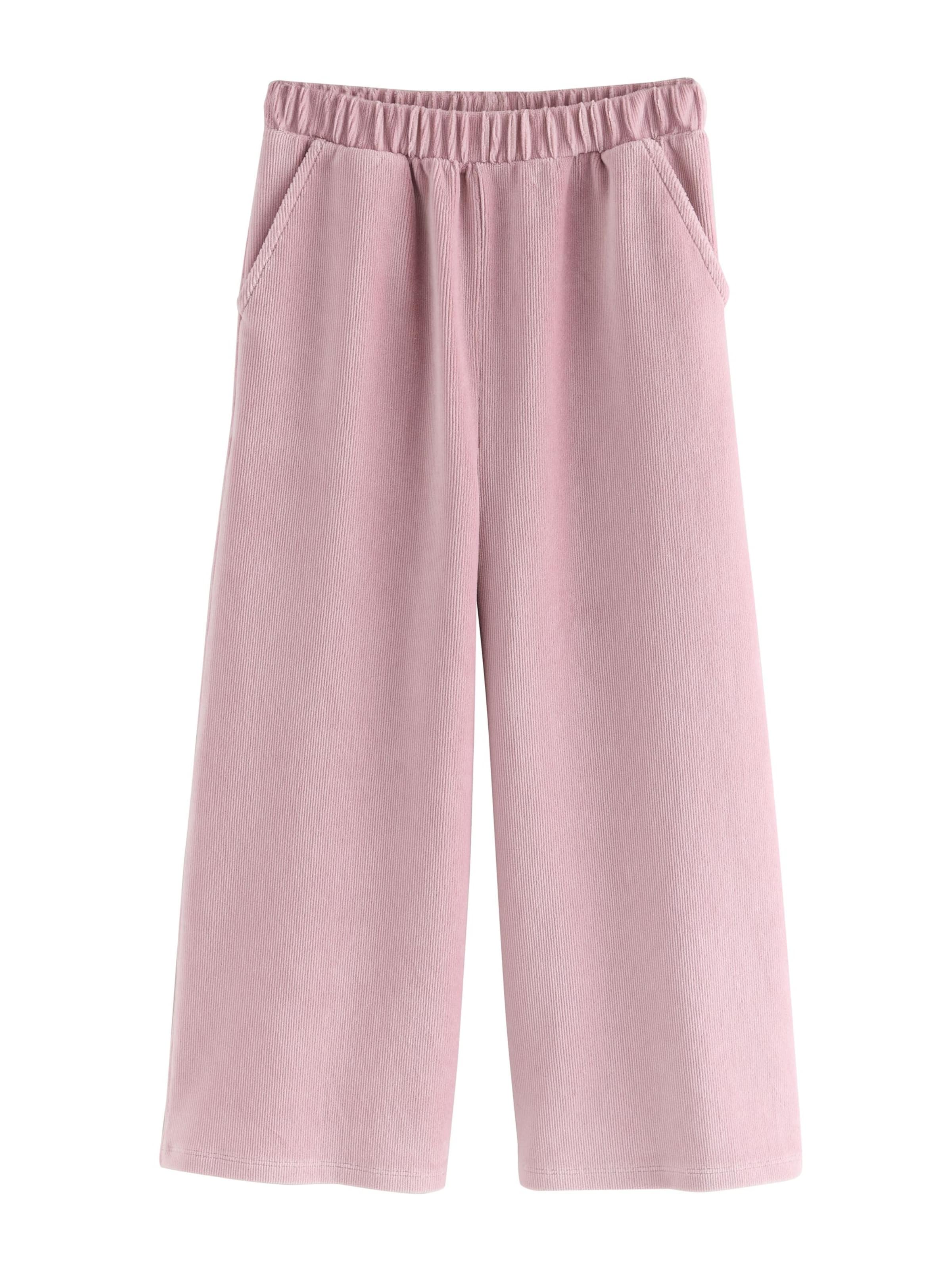 Next - Pierna ancha Pantalón en rosa: frente