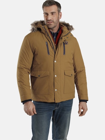 Charles Colby Winter Parka ' Sir Clarence ' in Yellow: front