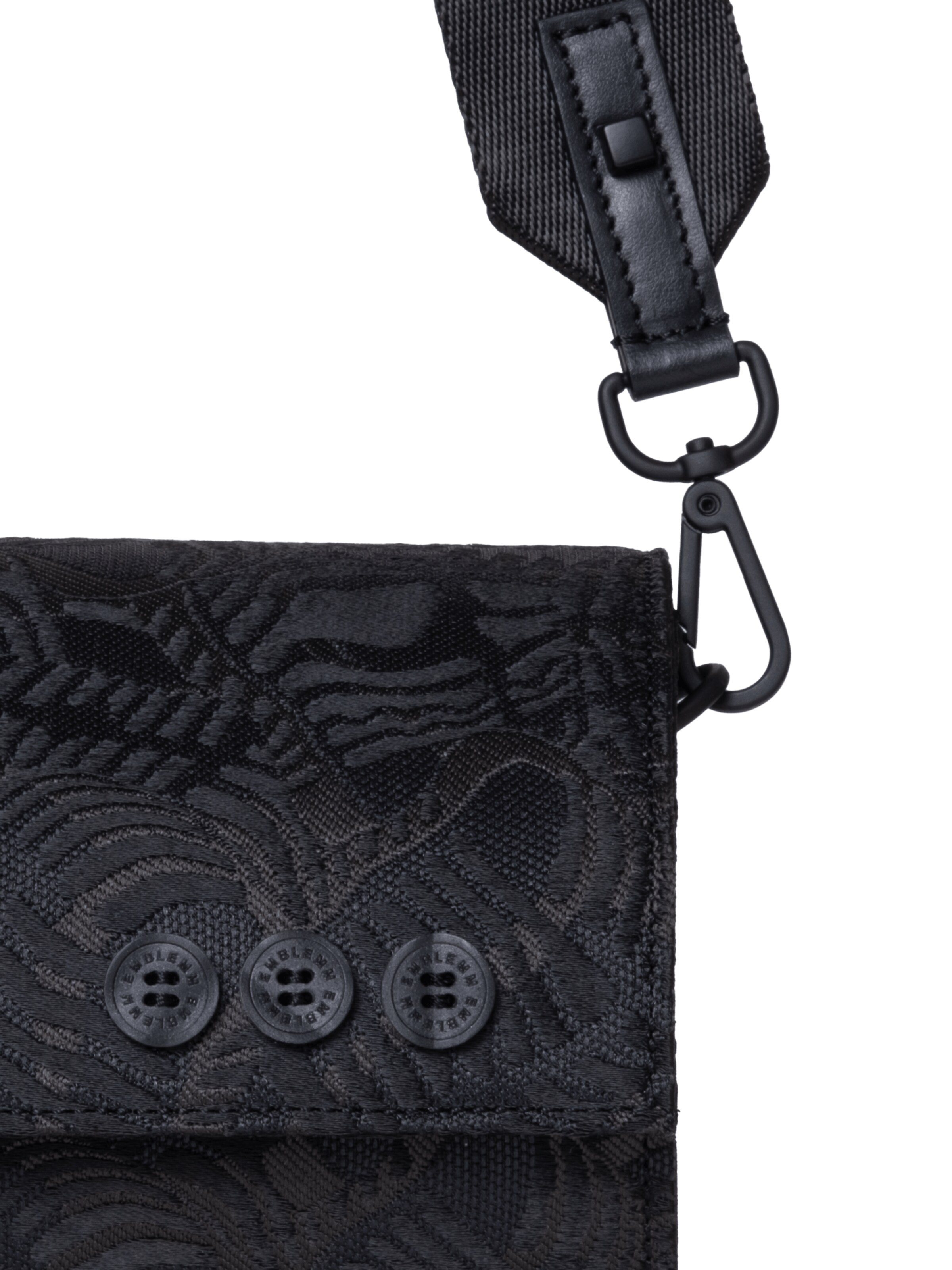 EMBLEMM Schoudertas 'Up My Sleeve' in Zwart