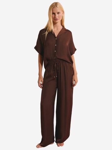 Pantalon de pyjama 'Cheeta' ETAM en marron