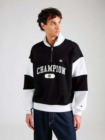 Champion Authentic Athletic ApparelSweater majica - crna boja: prednji dio