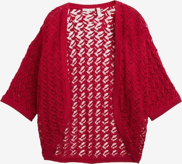 TOM TAILOR Strickjacke in Rot: Vorderseite