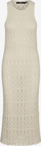VERO MODA Gebreide jurk in Beige: voorkant