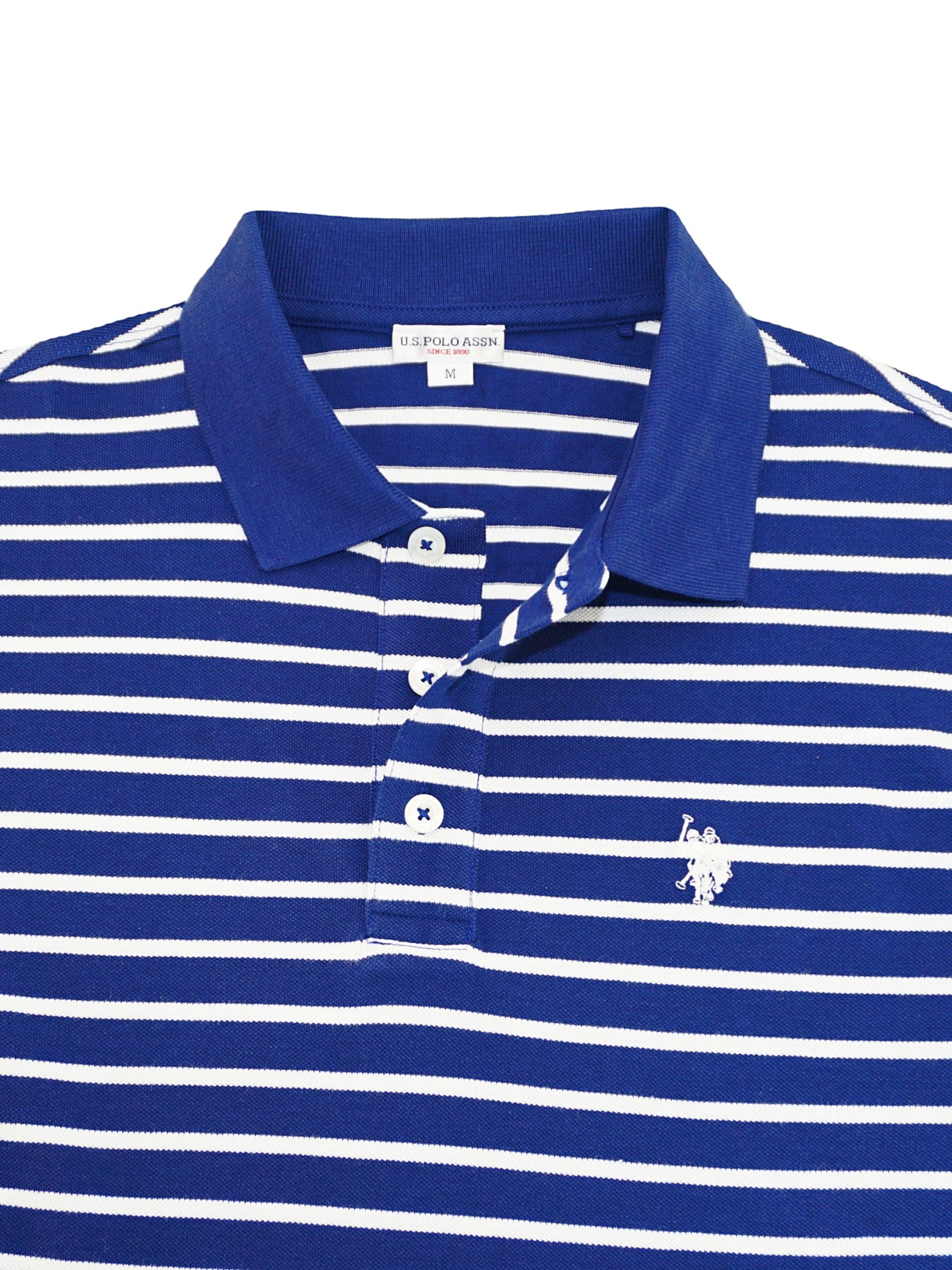 Maglietta 'Stripes' di U.S. POLO ASSN. in blu