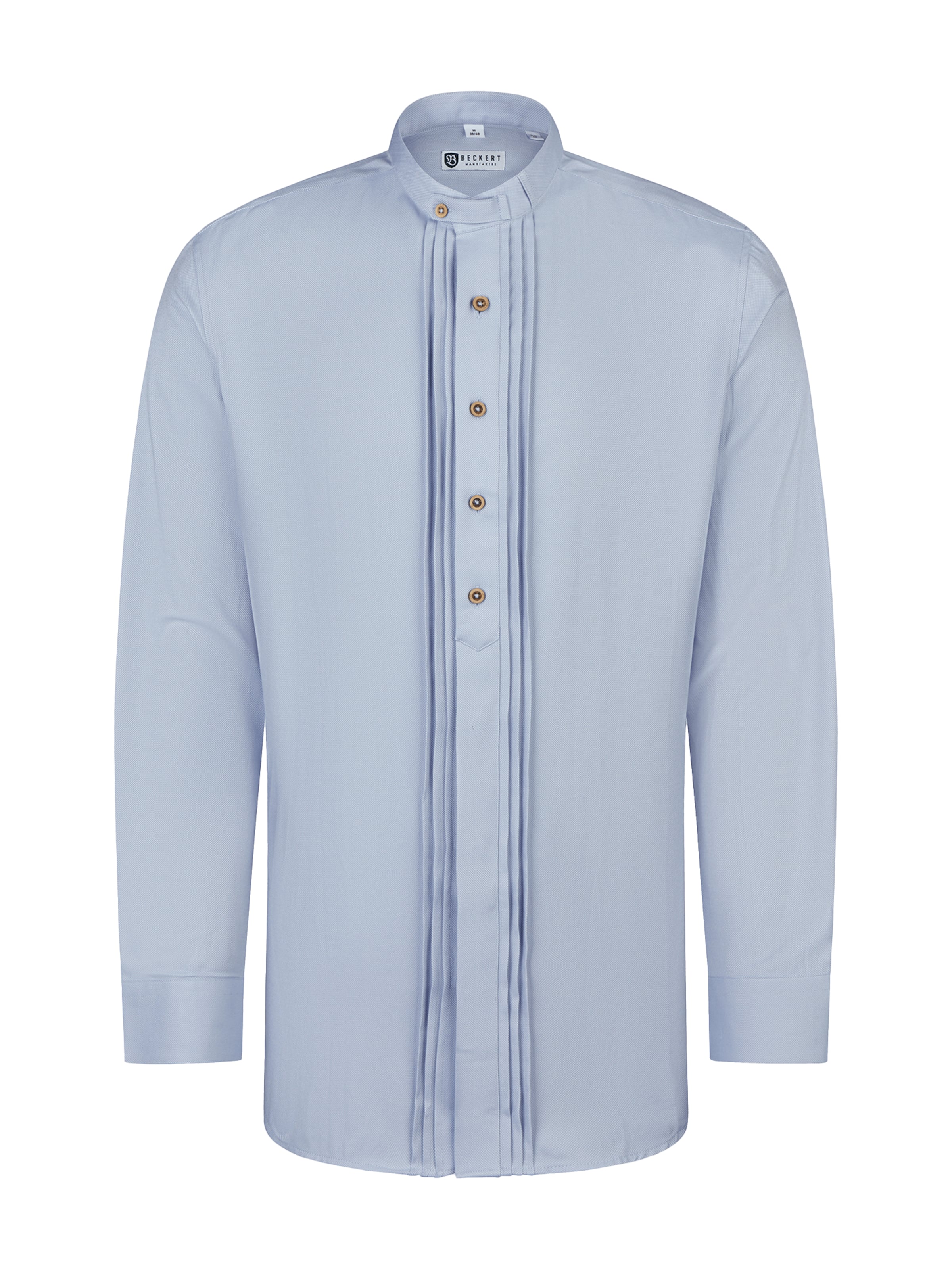 Beckert Regular fit Traditional Button Up Shirt in Blue: front