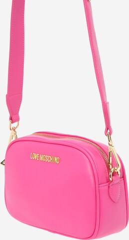 Love Moschino Чанта с презрамки в розово: отпред