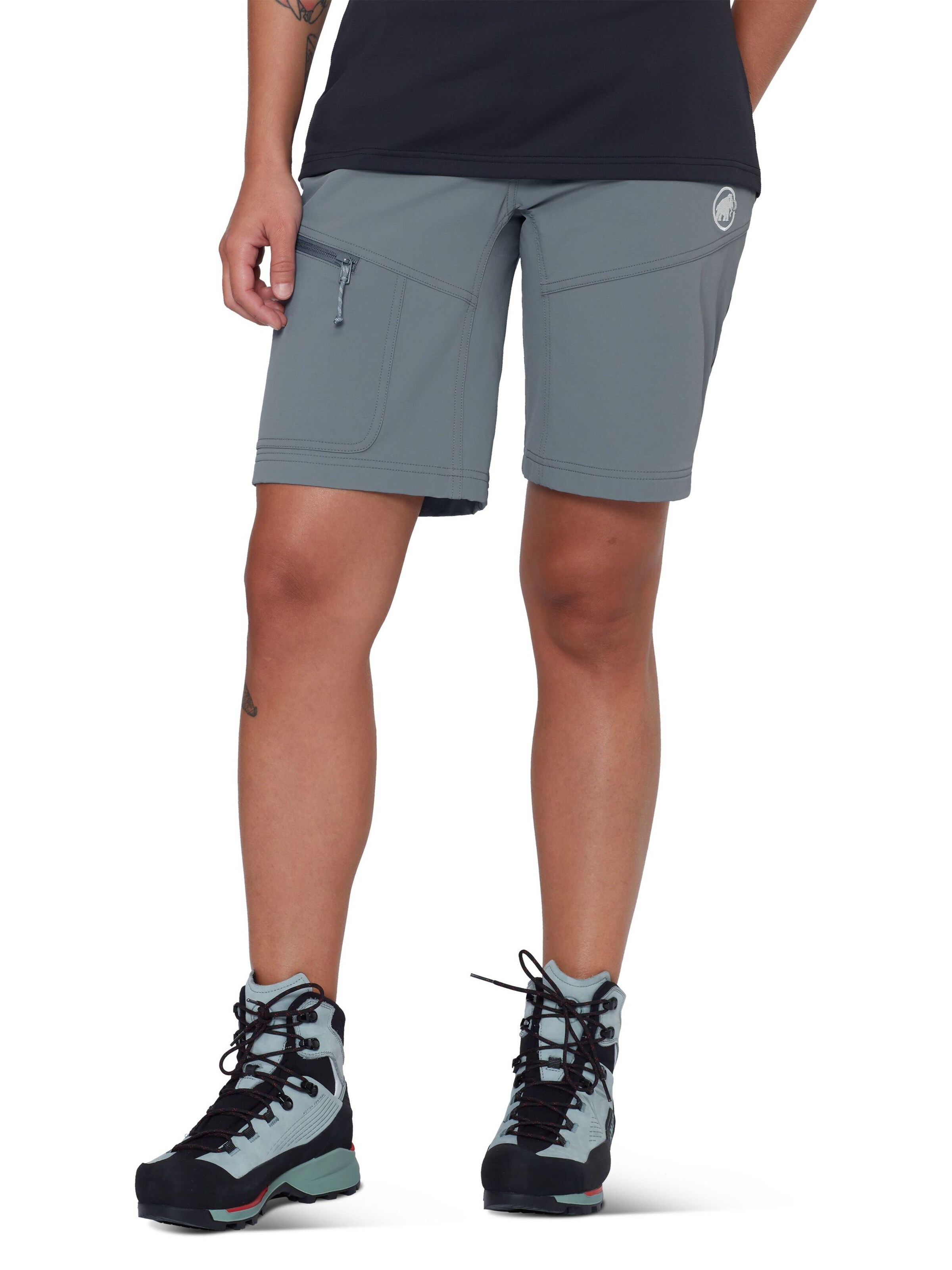 MAMMUT Slimfit Sporthose in Grau: Vorderseite