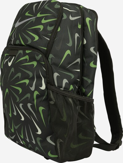 NIKE Sports Backpack 'Brasilia 9.5' in Green / Khaki / Apple / Dark green / White, Item view