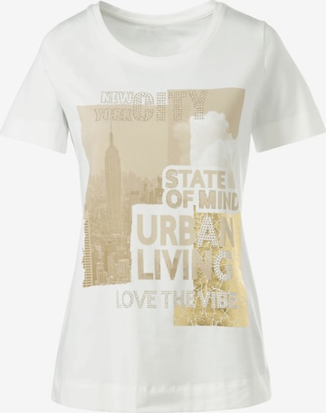 T-shirt heine en beige : devant