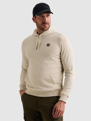 PME Legend Sweatshirt 'Hoodie with rubber badge and kangaroo pocket' in Wit