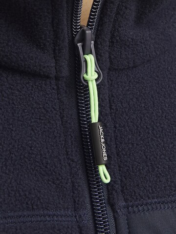 JACK & JONES Fleece jas 'JJTheo' in Blauw