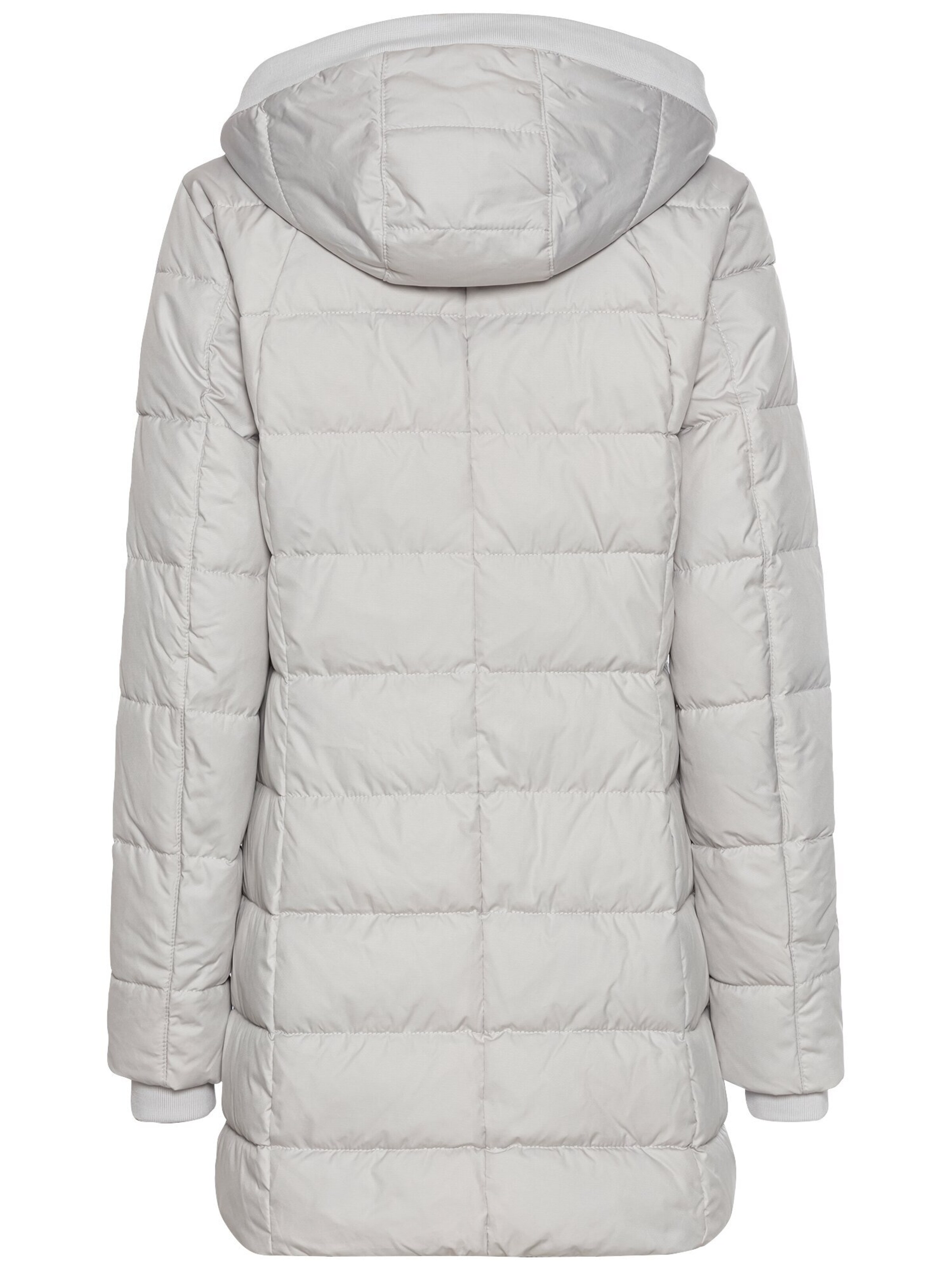 CAMEL ACTIVE Gesteppte Jacke mit abnehmbarer Kapuze in Grau