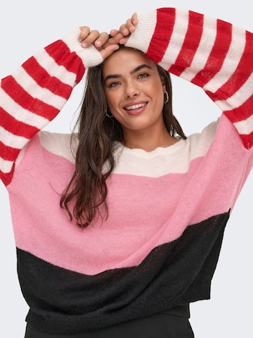 ONLY Carmakoma Sweater 'CARSusia' in White