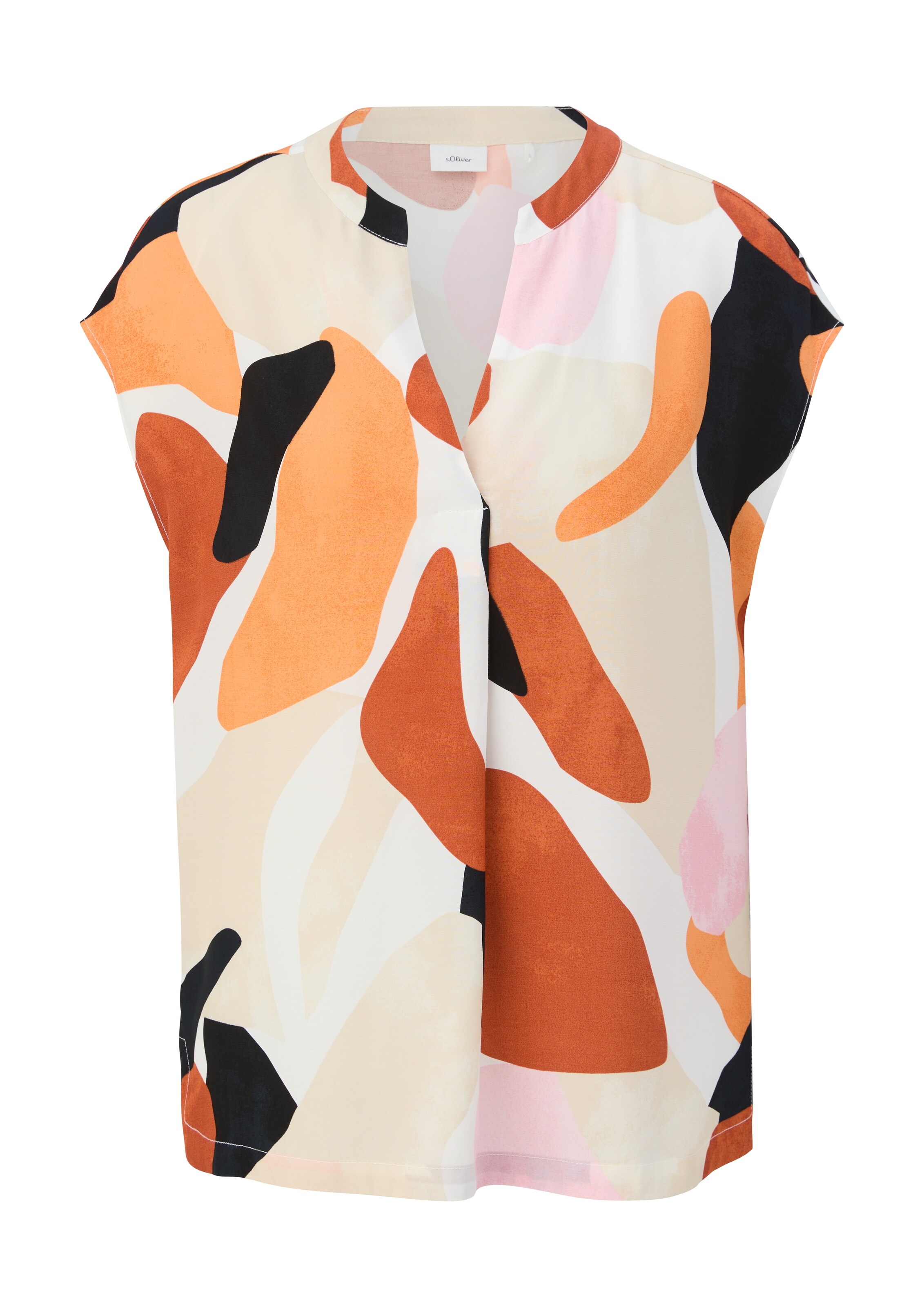 s.Oliver BLACK LABEL Bluse in Beige: Vorderseite