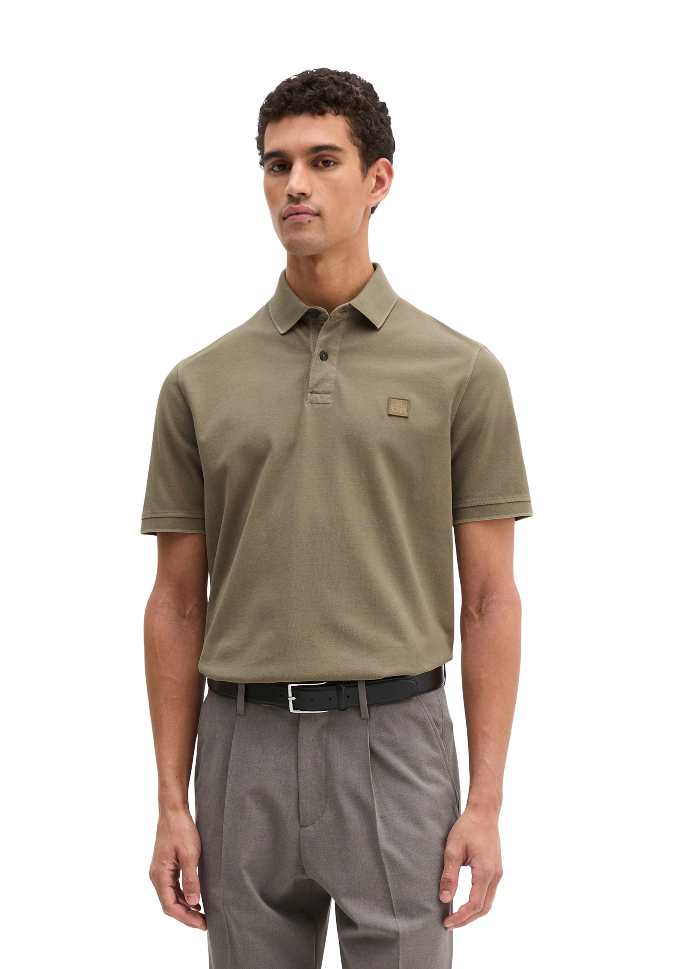 Marc O'Polo Poloshirt in Grau: Vorderseite