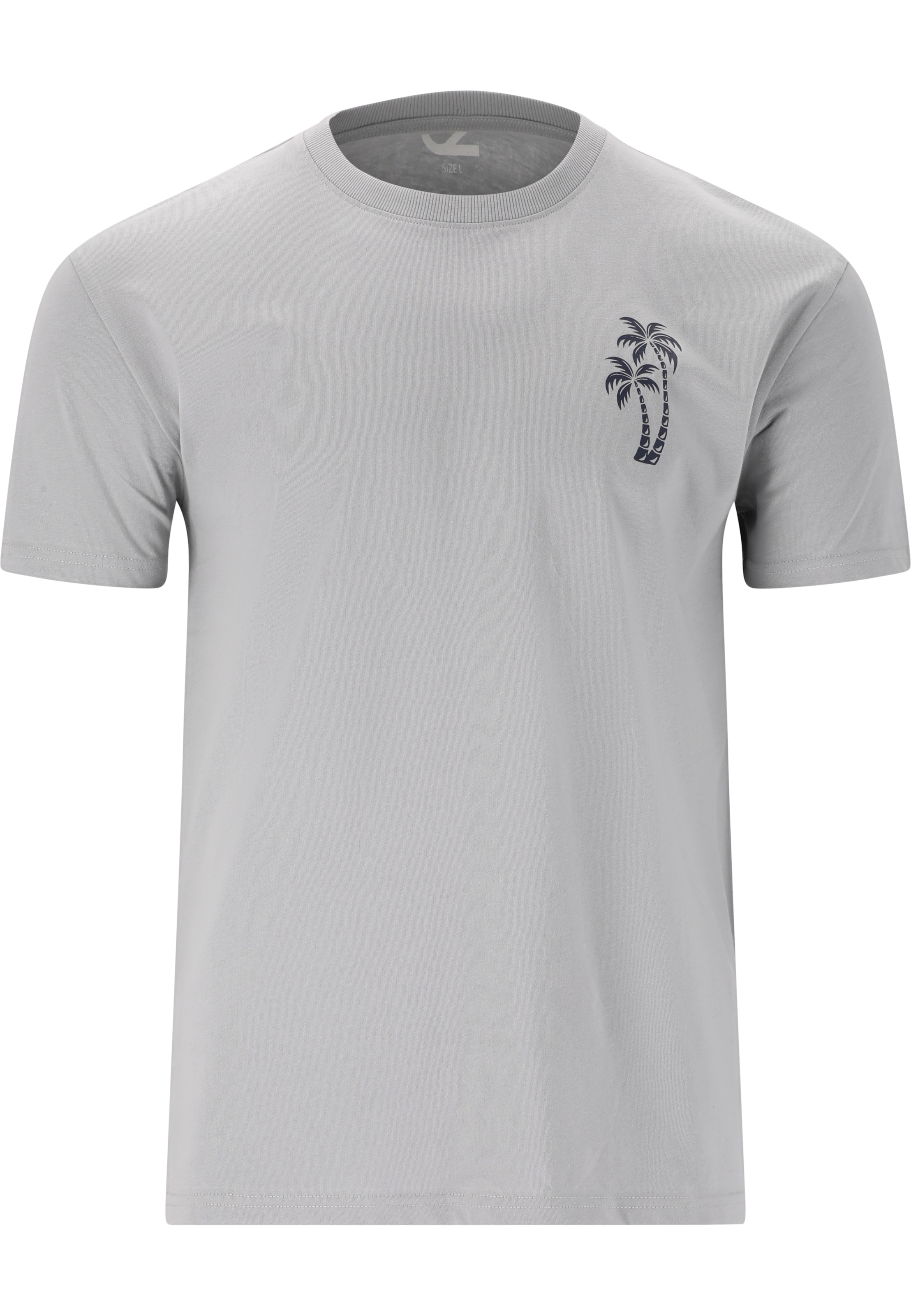 Cruz Shirt 'Alymos' in Grijs: voorkant