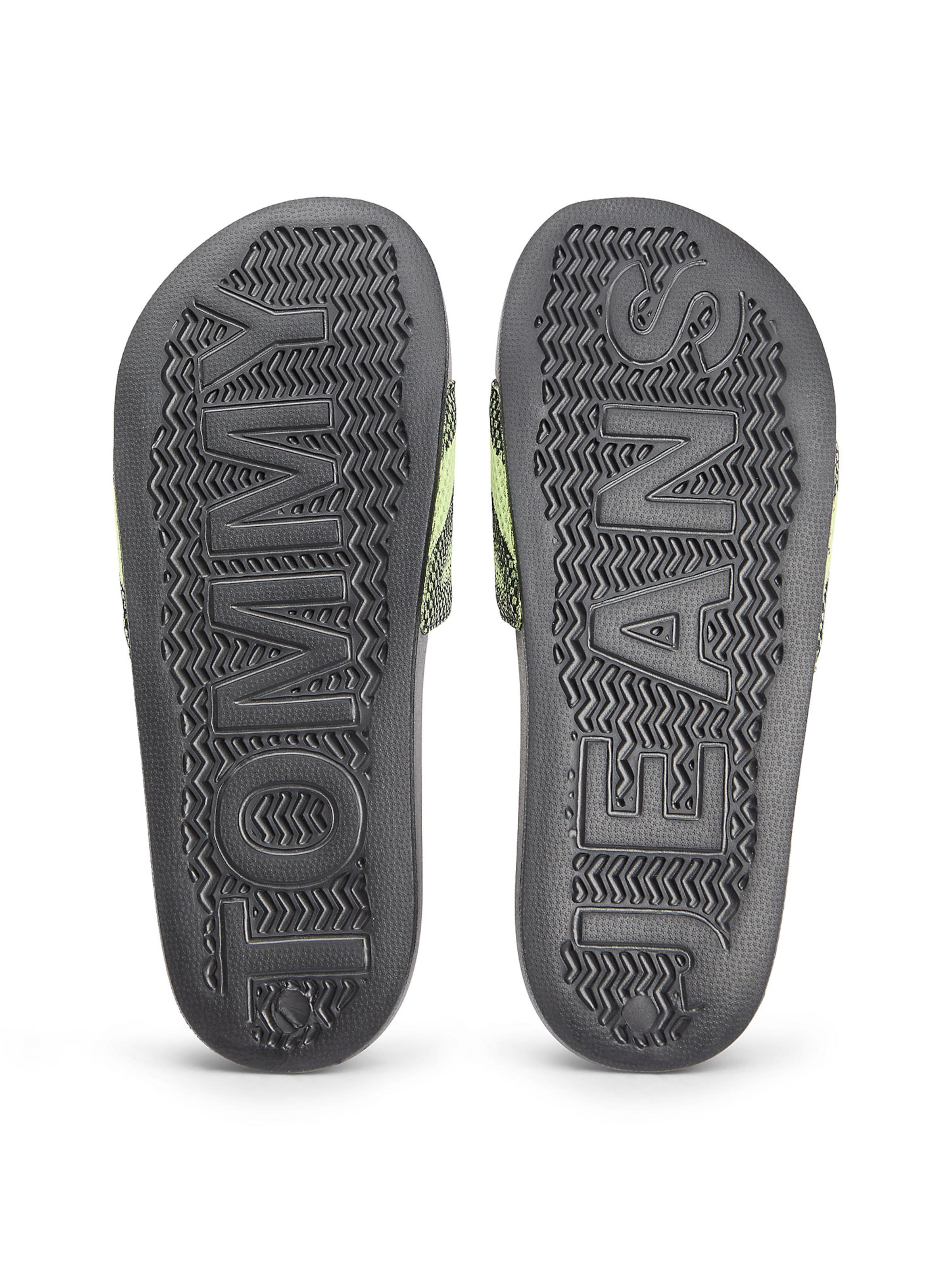 Tommy Jeans Pantolette 'Jacquard' in Grün