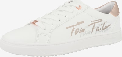 TOM TAILOR Sneaker low i rosa guld / hvid, Produktvisning