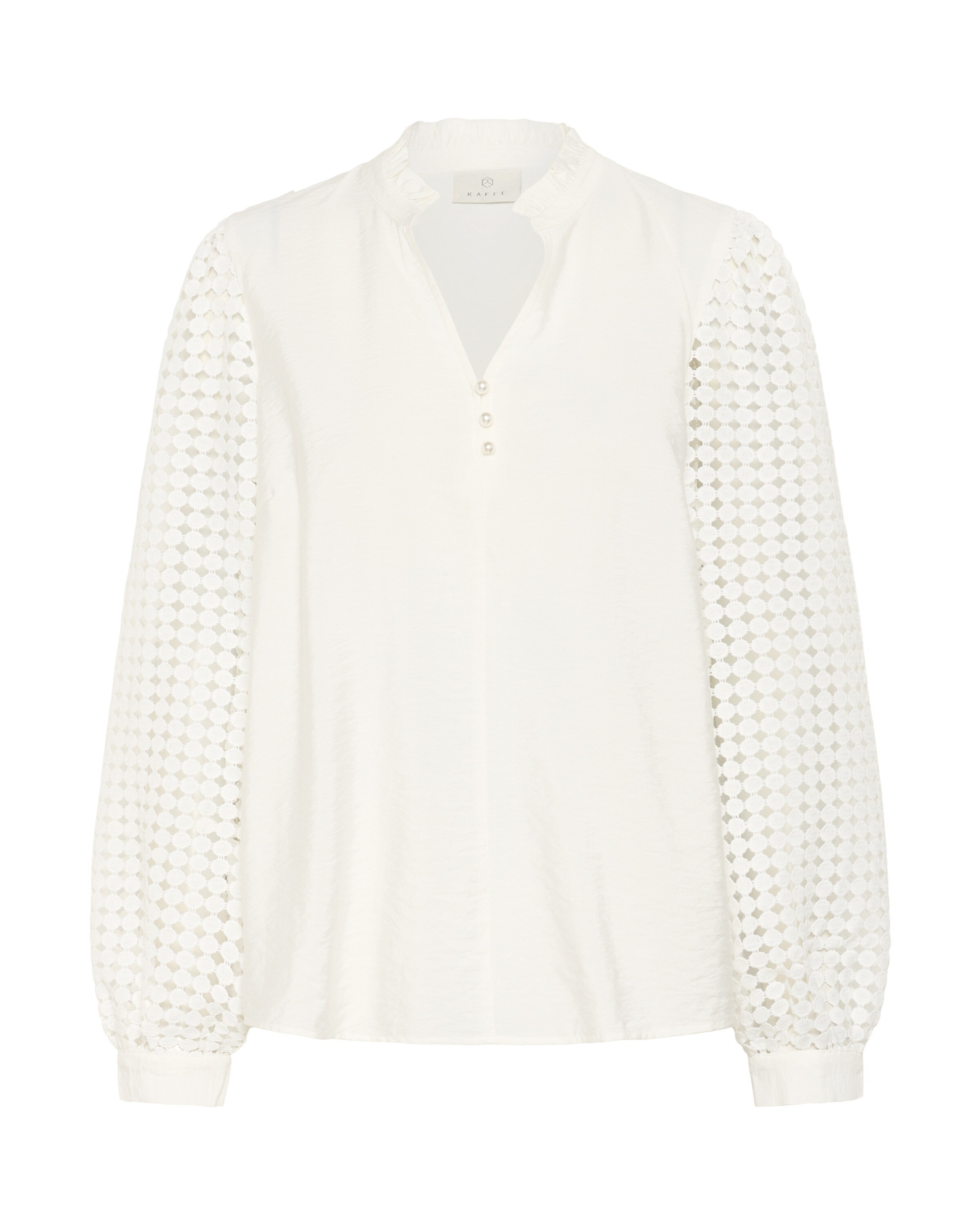 Chemisier 'Tulle' Kaffe en blanc : devant