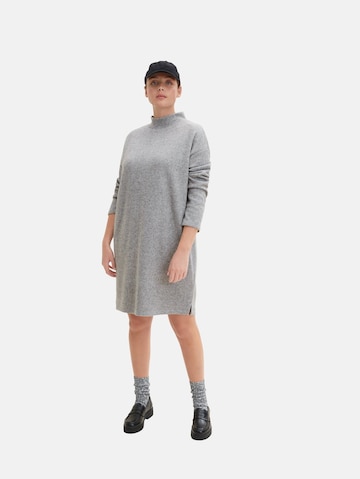 Tom Tailor Women + Knitted dress in Grey